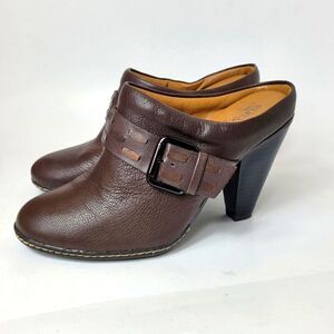 Eurosoft by Soft 90s Inspo Sacha Brown Leather Mule Heel Size 7.5 Slip On